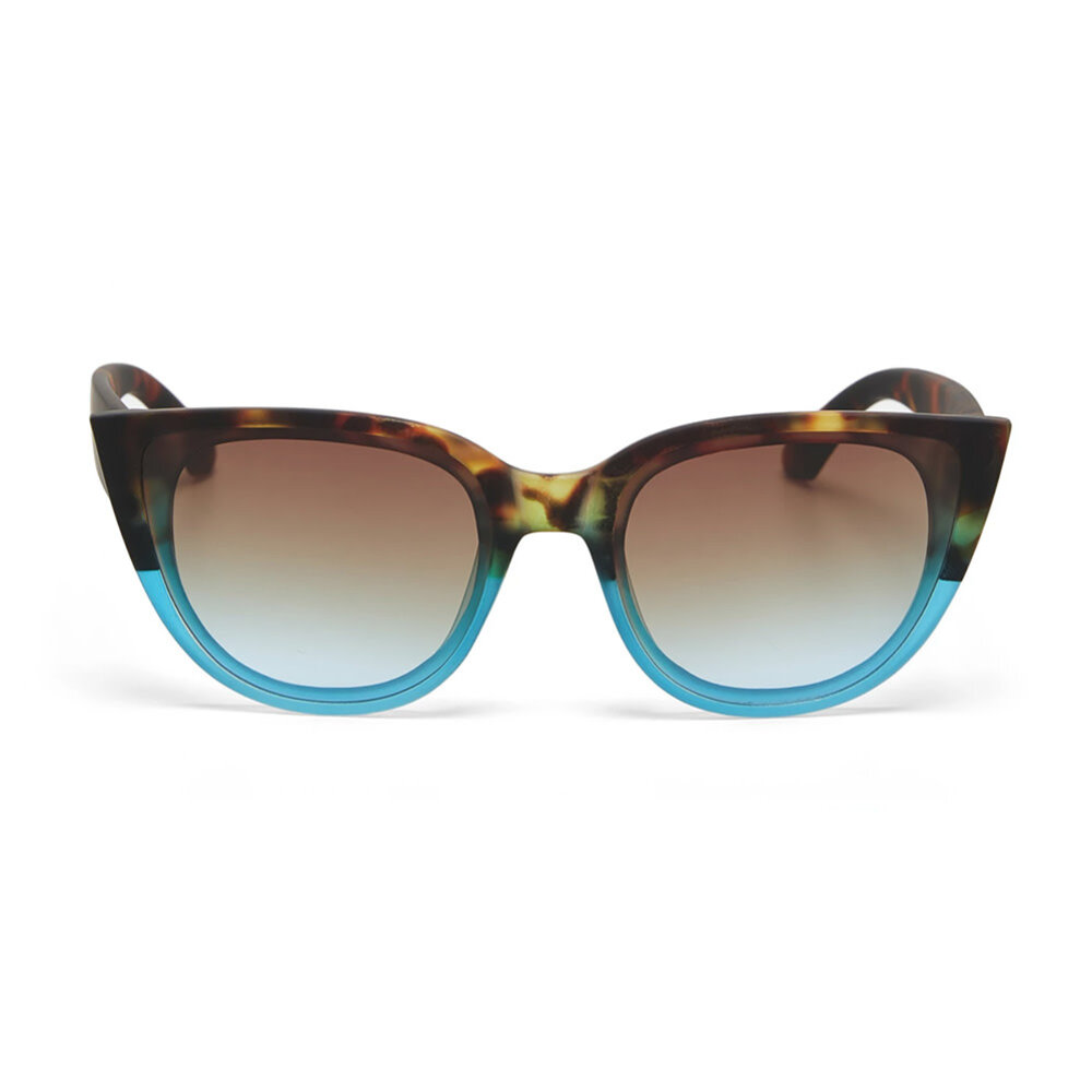 Okkia - Zonnebril SILVIA Cat-Eye Havana Blue OK020-HB Okkia - Zonnebril SILVIA Cat-Eye Havana Blue OK020-HB
