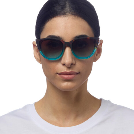 Okkia - Zonnebril SILVIA Cat-Eye Havana Blue OK020-HB Okkia - Zonnebril SILVIA Cat-Eye Havana Blue OK020-HB