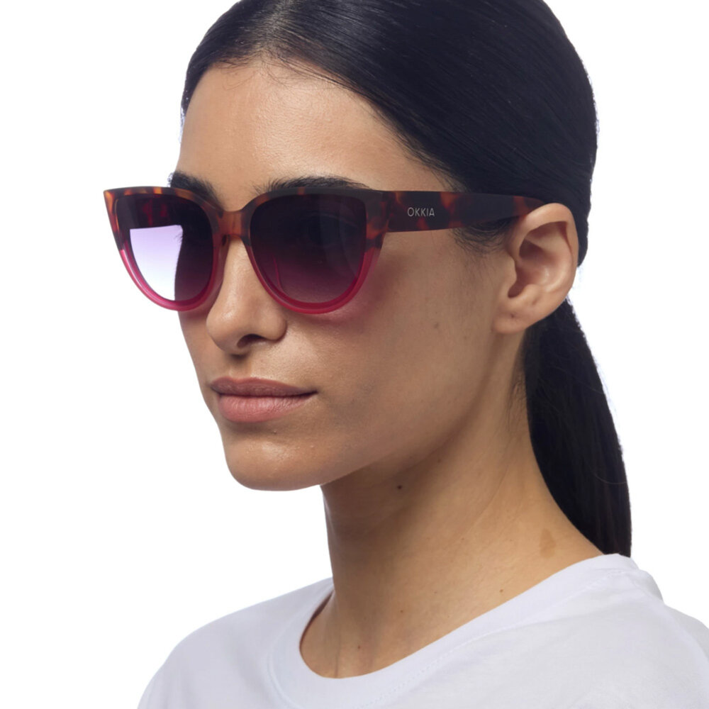 Okkia - Zonnebril SILVIA Cat-Eye Havana Pink OK020-HP