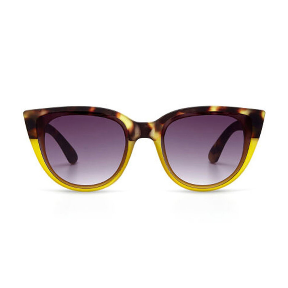 Okkia - Zonnebril SILVIA Cat-Eye Havana Bruin-Geel OK020-HY Okkia - Zonnebril SILVIA Cat-Eye Havana Bruin-Geel OK020-HY