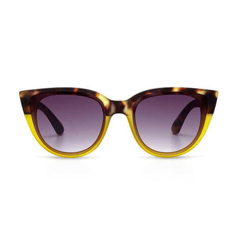 Okkia - Zonnebril SILVIA Cat-Eye Havana Bruin-Geel OK020-HY Okkia - Zonnebril SILVIA Cat-Eye Havana Bruin-Geel OK020-HY