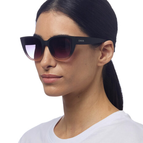 Okkia - Zonnebril SILVIA Cat-Eye Black Pink OK020-BP Okkia - Zonnebril SILVIA Cat-Eye Black Pink OK020-BP