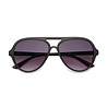 Okkia - Zonnebril ALESSIO Aviator Black met Donkere Gradient Lenzen en Veerpoten OK021-BK Okkia - Zonnebril ALESSIO Aviator Black met Donkere Gradient Lenzen en Veerpoten OK021-BK