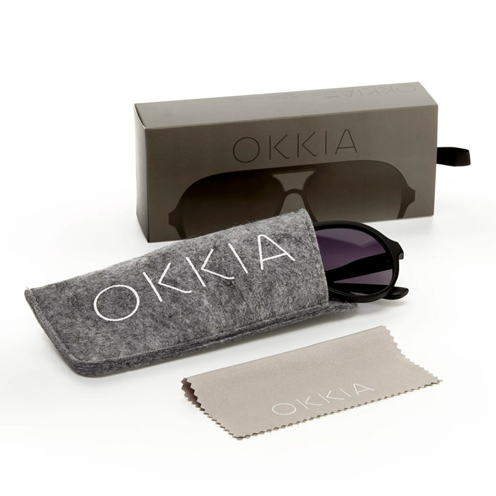 Okkia - Zonnebril ALESSIO Aviator Black OK021-BK