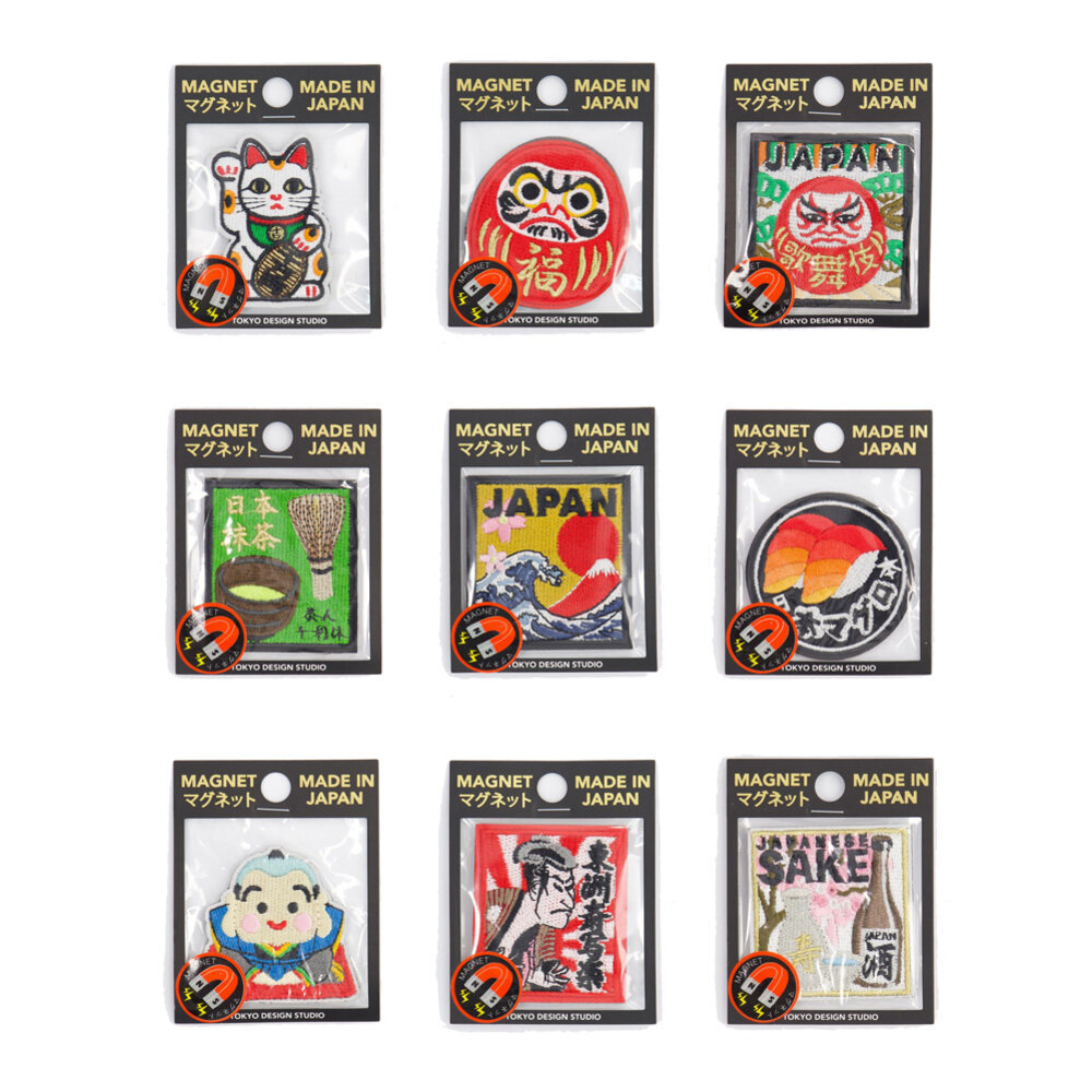 Melting Pot - Koelkast Magneet Patch 5x6cm geborduurd 9 soorten Melting Pot - Koelkast Magneet Patch 5x6cm geborduurd 9 soorten