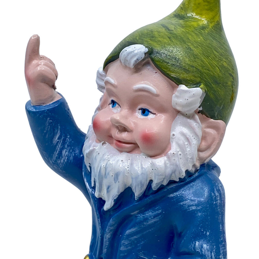 Melting Pot - Beeldje Kabouter Fuck You Groen-Blauw 15cm