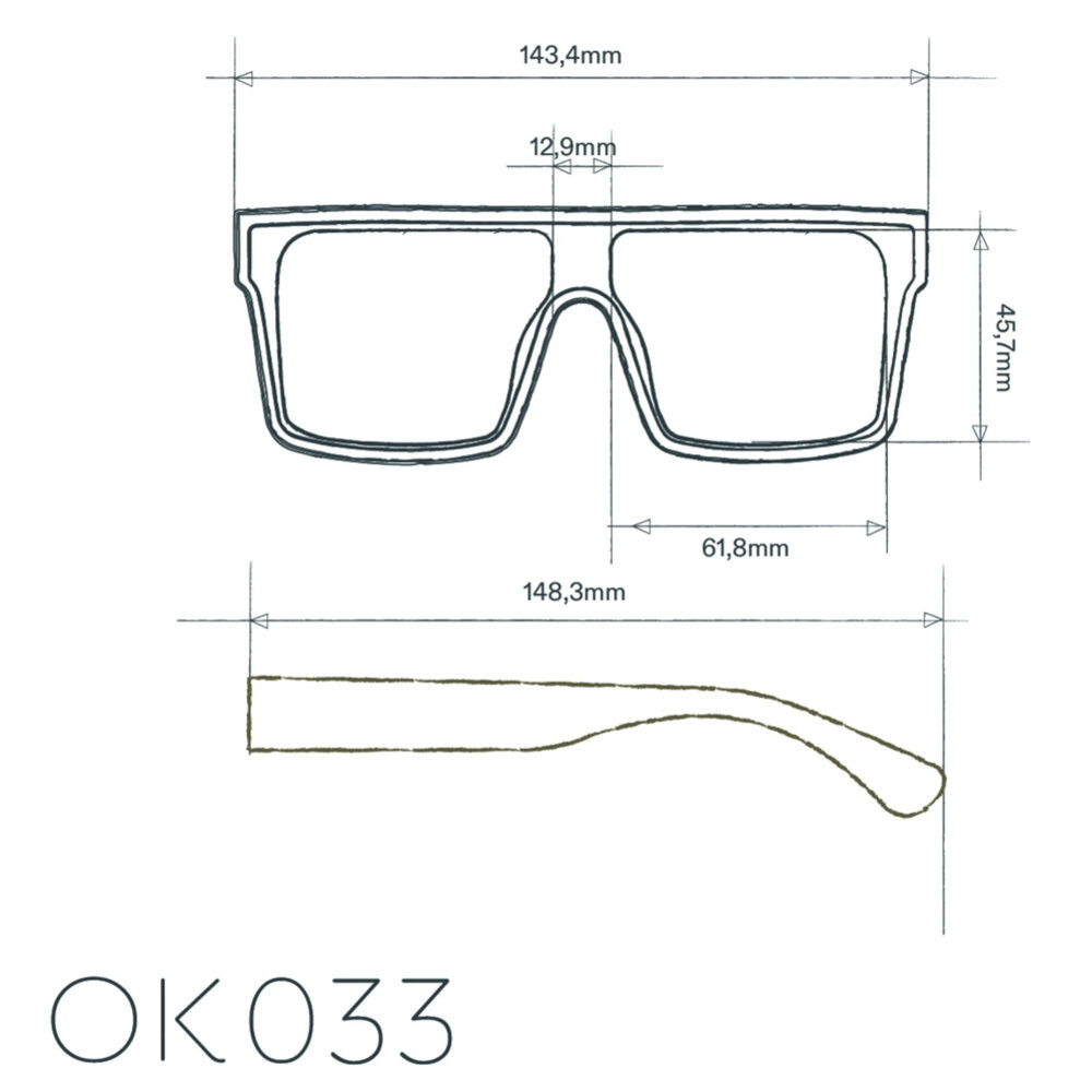 Okkia - Zonnebril TOKYO Mask White OK033-OW