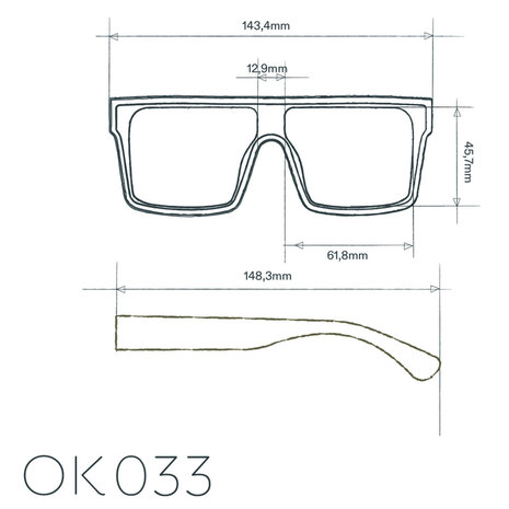 Okkia - Zonnebril TOKYO Mask White OK033-OW