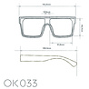 Okkia - Zonnebril TOKYO Square White OK033-OW Okkia - Zonnebril TOKYO Square White OK033-OW
