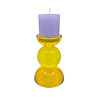 Colmore - Kandelaar Votief Geel Kristal Glas 12x16cm Colmore - Kandelaar Votief Geel Kristal Glas 12x16cm