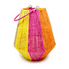 Melting Pot - Lantaarn Multicolor Jute 26x30cm voor blokkaars Melting Pot - Lantaarn Multicolor Jute 26x30cm voor blokkaars