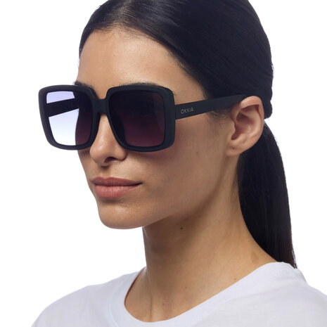 Okkia - Zonnebril ALESSIA Square Black OK027-BK
