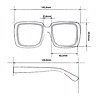 Okkia - Zonnebril ALESSIA Square Classic Havana OK027-CH Okkia - Zonnebril ALESSIA Square Classic Havana OK027-CH