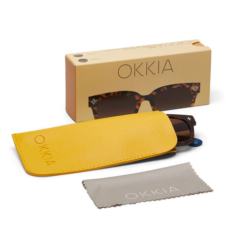 Okkia - Zonnebril GIOVANNI Classic Havana met Bruin Verloopglas OK012-CH Okkia - Zonnebril GIOVANNI Classic Havana met Bruin Verloopglas OK012-CH