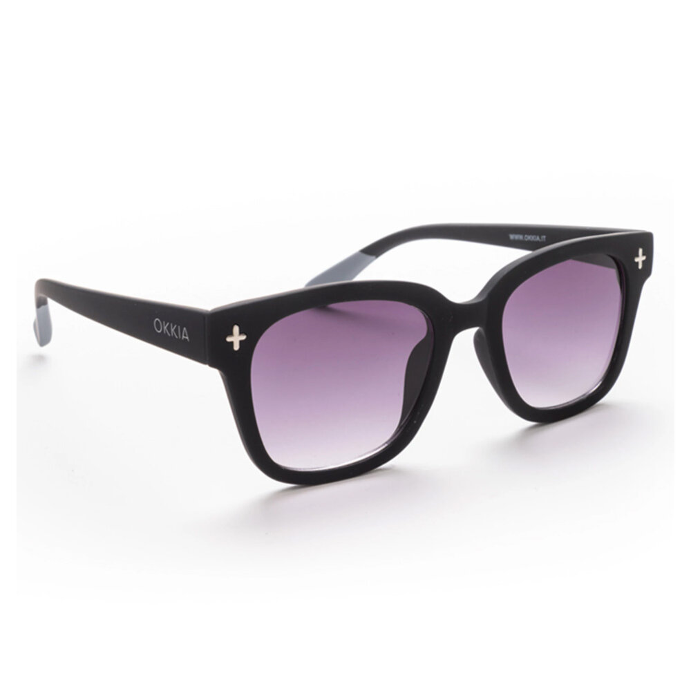Okkia - Zonnebril GIOVANNI Classic Black met Donkere Glazen OK012-BK Okkia - Zonnebril GIOVANNI Classic Black met Donkere Glazen OK012-BK