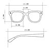Okkia - Zonnebril GIOVANNI Classic Black met Donkere Glazen OK012-BK Okkia - Zonnebril GIOVANNI Classic Black met Donkere Glazen OK012-BK