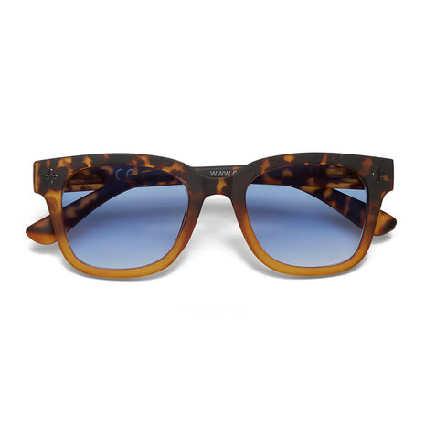 Okkia - Zonnebril GIOVANNI Havana Yellow met Blauwe Glazen OK012HY-BL Okkia - Zonnebril GIOVANNI Havana Yellow met Blauwe Glazen OK012HY-BL