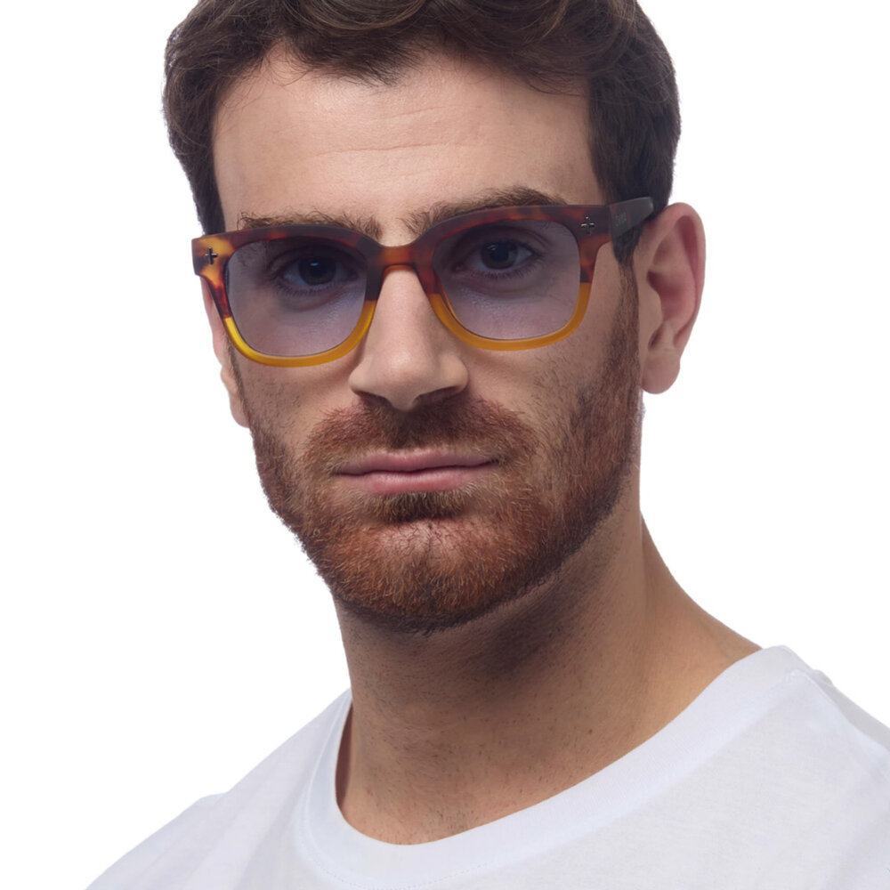 Okkia - Zonnebril GIOVANNI Havana Yellow-Blue OK012HY-BL