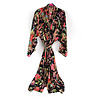 Imbarro - Kimono Royal Paradise Black Viscose One-size Imbarro - Kimono Royal Paradise Black Viscose One-size