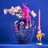 Werns - Vaas Primavera Blauw Keramiek 35x37cm handgemaakt Werns - Vaas Primavera Blauw Keramiek 35x37cm handgemaakt
