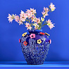 Melting Pot - Vaas Primavera Blauw Keramiek 35x37cm handgemaakt Melting Pot - Vaas Primavera Blauw Keramiek 35x37cm handgemaakt