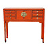 Dressoir & Ladekast Dynasty Vintage Oranje Goud Hout 100x26x87cm Dressoir & Ladekast Dynasty Vintage Oranje Goud Hout 100x26x87cm