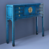Melting Pot - Tafel + Ladekast Dynasty Vintage Blauw Goud Hout 100x26x87cm Melting Pot - Tafel + Ladekast Dynasty Vintage Blauw Goud Hout 100x26x87cm