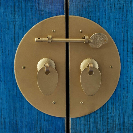 Melting Pot - Dressoir  & Ladekast Dynasty Vintage Blauw Goud Hout 100x26x87cm