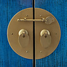 Melting Pot - Dressoir  & Ladekast Dynasty Vintage Blauw Goud Hout 100x26x87cm