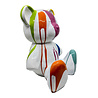 Melting Pot - Beeld Design Beer Zittend Wit Multicolor Verf 30x32cm Melting Pot - Beeld Design Beer Zittend Wit Multicolor Verf 30x32cm