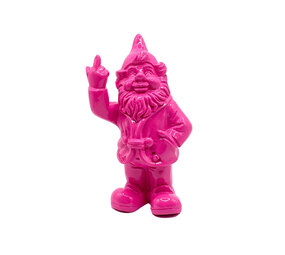 Melting Pot - Beeldje Kabouter Fuck You Fuchsia 10cm Melting Pot - Beeldje Kabouter Fuck You Fuchsia 10cm