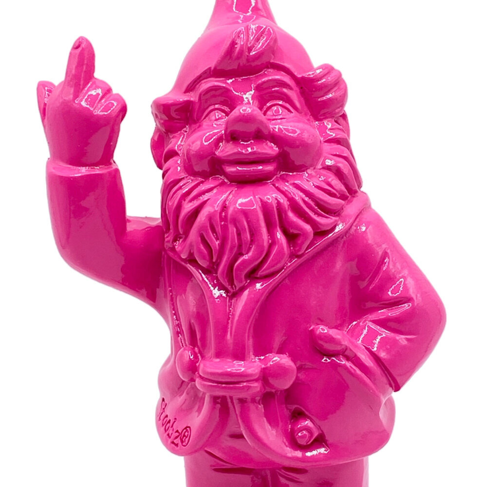 Melting Pot - Beeldje Kabouter F*ck You Fuchsia 10cm