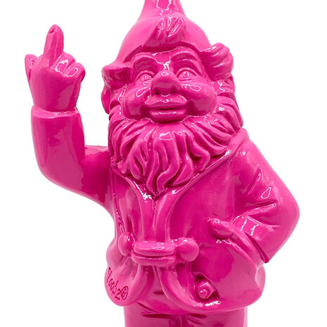 Melting Pot - Beeldje Kabouter F*ck You Fuchsia 10cm