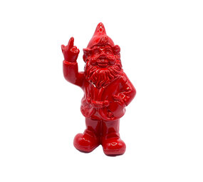 Melting Pot - Beeldje Kabouter Fuck You Rood 10cm Melting Pot - Beeldje Kabouter Fuck You Rood 10cm