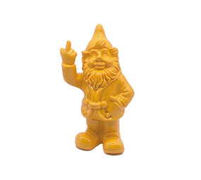 Melting Pot - Beeldje Kabouter Fuck You Geel 10cm Melting Pot - Beeldje Kabouter Fuck You Geel 10cm