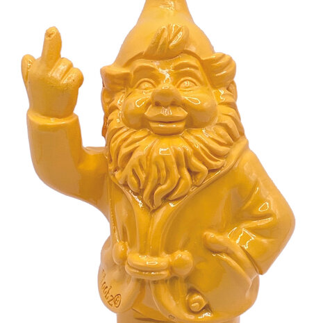 Melting Pot - Beeldje Kabouter Fuck You Geel 10cm