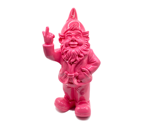 Melting Pot - Beeldje Kabouter Fuck You Fuchsia Roze 20cm