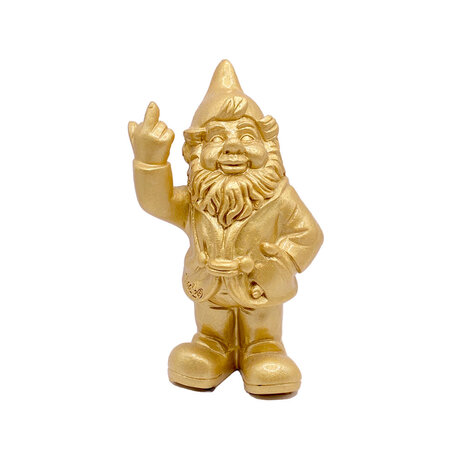Melting Pot - Beeldje Kabouter Fuck You Goud 10cm Melting Pot - Beeldje Kabouter Fuck You Goud 10cm