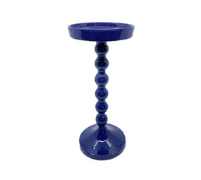 Colmore - Kandelaar Blokkaars Indigo Blauw Emaille 13x27cm Colmore - Kandelaar Blokkaars Indigo Blauw Emaille 13x27cm