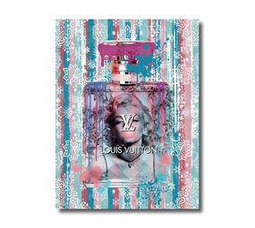 Melting Pot - Glasschilderij Louis Vuitton Marylin Multicolor 60x80cm Melting Pot - Glasschilderij Louis Vuitton Marylin Multicolor 60x80cm