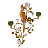 Wand Kandelaar Papegaai Oranje Goud 39x59cm 2 houders Wand Kandelaar Papegaai Oranje Goud 39x59cm 2 houders
