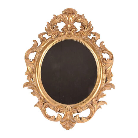 Melting Pot - Spiegel Ovaal Baroque Goud Resin 41x56cm Melting Pot - Spiegel Ovaal Baroque Goud Resin 41x56cm