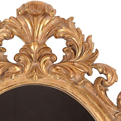 Melting Pot - Spiegel Ovaal Baroque Goud Resin 41x56cm Melting Pot - Spiegel Ovaal Baroque Goud Resin 41x56cm