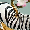 Werns - Kandelaar Zebra en Papegaaien Multicolor Metaal 27x45cm 2-houders Werns - Kandelaar Zebra en Papegaaien Multicolor Metaal 27x45cm 2-houders