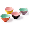 Pols Potten - Schaaltjes Grandpa Bowl Multicolor Porselein 12x6cm set van 4 Pols Potten - Schaaltjes Grandpa Bowl Multicolor Porselein 12x6cm set van 4