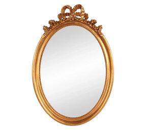 Melting Pot - Spiegel Ovaal Baroque Strik Goud 64x95cm Melting Pot - Spiegel Ovaal Baroque Strik Goud 64x95cm