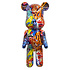 Beeld Design Beer Graffiti Multicolor 20x50cm