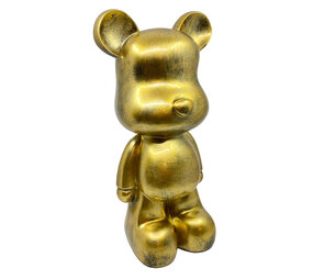 Melting Pot - Beeld Design Beer Antiek Goud 26x47cm Melting Pot - Beeld Design Beer Antiek Goud 26x47cm