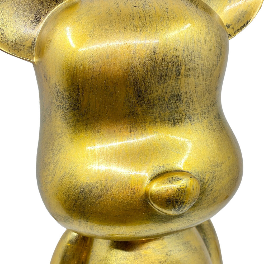Melting Pot - Beeld Design Beer Antiek Goud 26x47cm