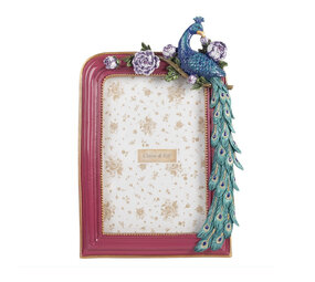 Melting Pot - Fotolijstje Pauw Fuchsia Multicolor 15x22cm - foto 10x15cm Melting Pot - Fotolijstje Pauw Fuchsia Multicolor 15x22cm - foto 10x15cm